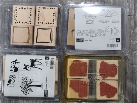 4 STAMP IN UP STAMP SET (2 NEW)