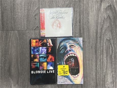 2 VINTAGE VHS - PINK FLOYD & BLONDIE + SEALED JAPANESE SONGS OF THE BEALTES BY