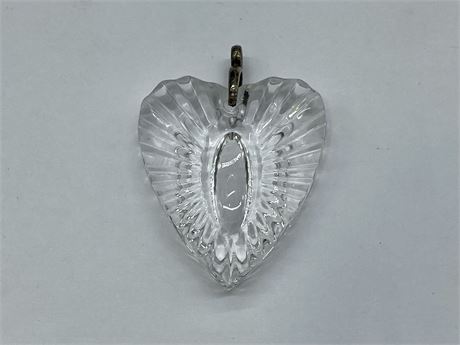 WATERFORD CRYSTAL HEART PENDANT (2”)