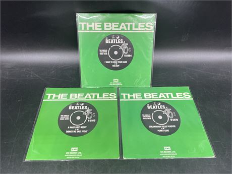 (45") THE BEATLES - ‘THE SINGLES COLLECTION’ (3 PARLOPHONE LABEL DISCS SET #2