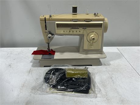 SINGER SEWING MACHINE & ACCESSORIES - SERVICED & WORKINGS