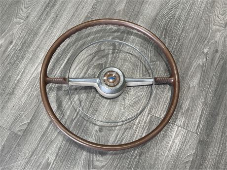 EARLY CHEVY PICK UP TRUCK STEERING WHEEL -18” DIAM