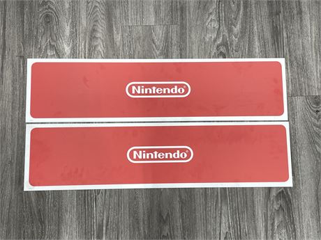 NINTENDO MARQUEE SIGNS 34”x8”