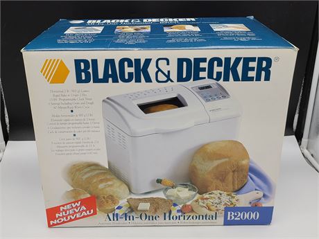 BRAND NEW BLACK+DECKER ALL IN ONE HORIZONTAL BREAD MAKER
