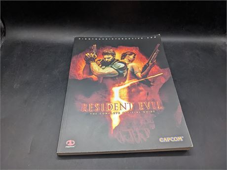 RESIDENT EVIL 5 STRATEGY GUIDE BOOK - VERY GOOD CONDITION
