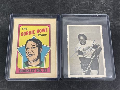 70’-71’ GORDIE HOWE OPC DECKLE & 71’-72’ BOOKLET CARDS