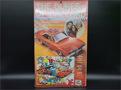 VINTAGE DUKES OF HAZZARD (Unopened Coluring Poster)