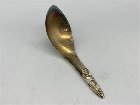 ACME SILVER PLATED NATIVE LARGE SPOON / VANCOUVER (9”)