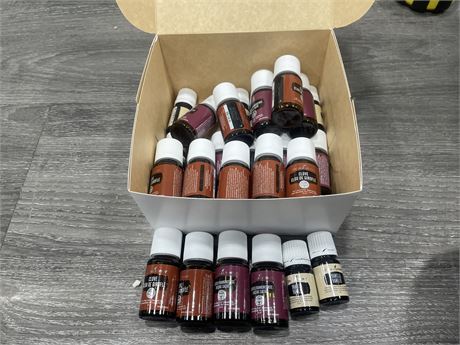 29 MISC YOUNG LIVING ESSENTIAL OILS (EXPIRES 26/05)
