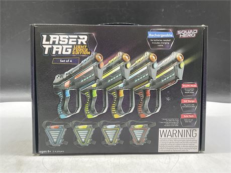 SQUAD HERO LASER TAG LIGHT FORCE EDITION OPEN BOX