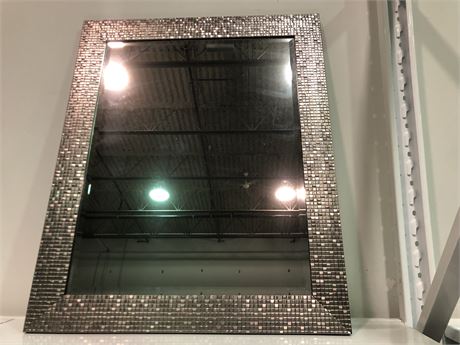 MIRROR WITH STUDDED FRAME