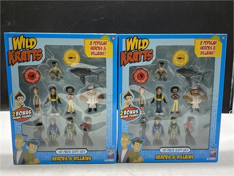 2 NEW WILD KRATTS 10 PACK GIFT SETS