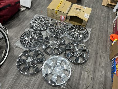 2 NEW WHEEL COVER SETS W/BOXES