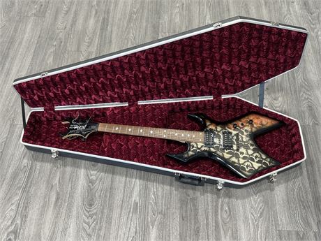 LIMITED EDITION BC RICH ELECTRIC GUITAR IN COFFIN HARDCASE
