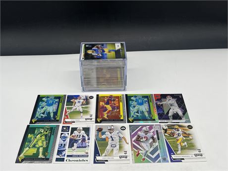 OVER 150 ROOKIE FOOTBALL CARDS - NM