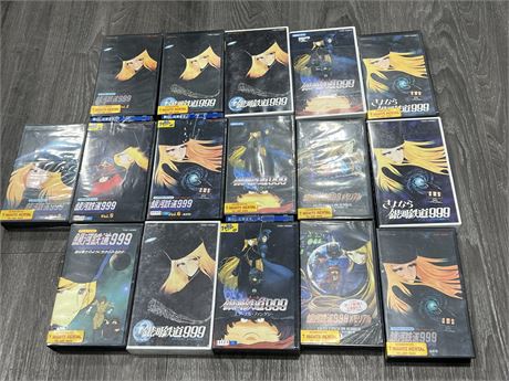 16 JAPANESE ANIME TOEI VIDEO VHS TAPES