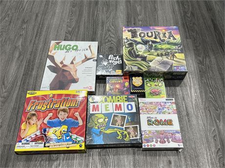 9 NEW SEALED BOARD GAMES