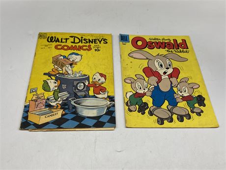 2 VINTAGE DELL COMICS (1 has loose pages)