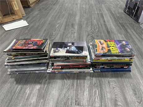 LARGE LOT OF ASSORTED COMIC TPB / COMIC MAGS - SOME OLD & SOME NEW