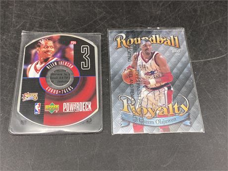 HAKEEM ROUNDBALL ROYALTY WITH PROTECTOR COATING & IVERSON POWER DECK CARD