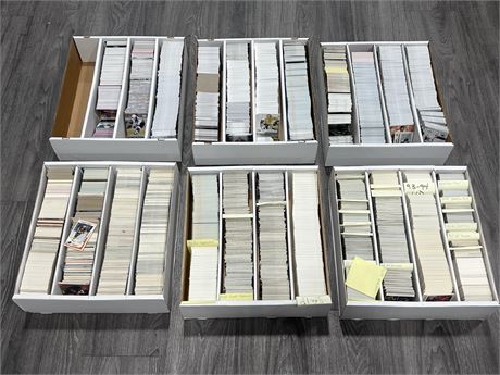 6 FLATS OF NHL CARDS