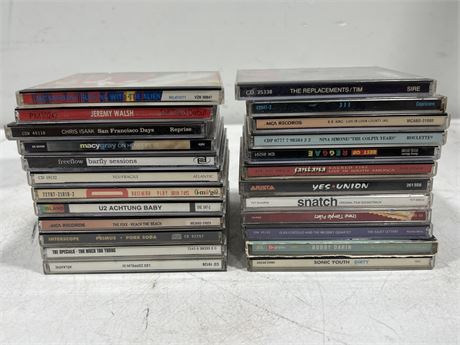 2 STACKS OF MISC CDS