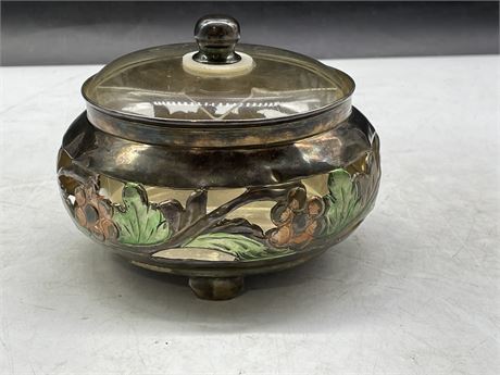 Urban Auctions - EARLY GERMAN 835 SILVER LIDDED DISH