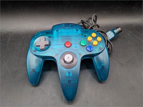 LIMITED EDITION ICE BLUE N64 CONTROLLER - MINT CONDITION