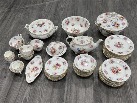 60+ PIECE MADE IN ENGLAND CHINA SET