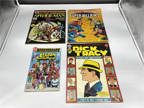 3 BIG PAGE COMICS - 2 DC / 1 SPIDER-MAN - DC ANNIVERSARY ISSUE #300