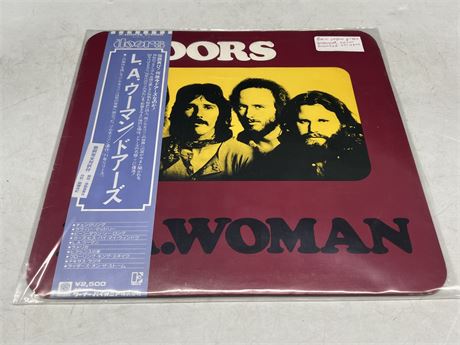 THE DOORS - LA WOMAN RARE JAPAN PRESS EMBOSSED COVER - NEAR MINT (NM)