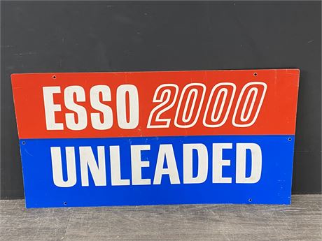 DOUBLE SIDED ESSO 2000 SIGN (14”X27”)