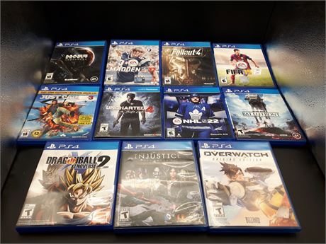 COLLECTION OF PS4 GAMES