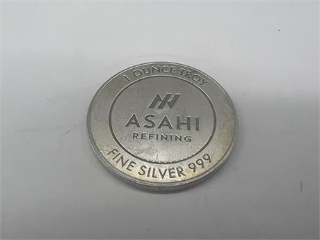 1 OZ 999 FINE SILVER ASAHI COIN
