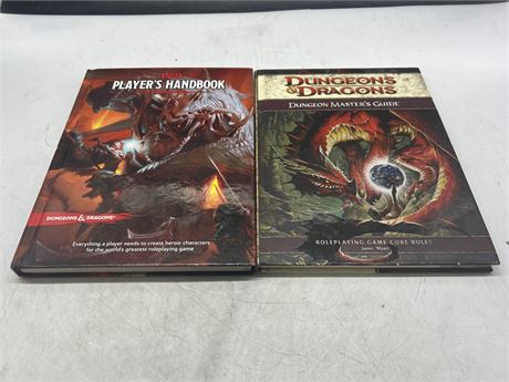 2 D AND D ROLEPLAYING BOOKS AND WARHAMMER BOOK