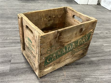 VINTAGE CANADA DRY CRATE (12”x17.5”)