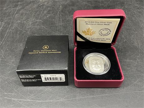 14’ $25 ROYAL CANADIAN MINT FINE SILVER COIN