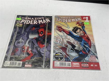 THE AMAZING SPIDER-MAN #1 & 7 VARIANT COVER