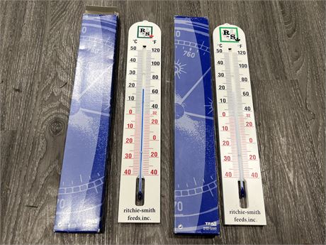 2 NEW MADE IN GERMANY THERMOMETERS (16”)