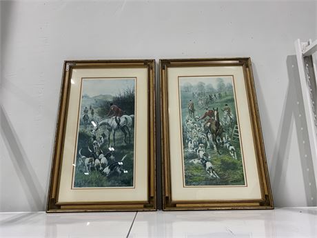 2 FRAMED PICTURES 21.5x33.5”