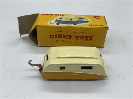 DINKY TOYS CARAVAN IN BOX # 190 (BOX IS 5” LONG)