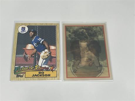 2 BO JACKSON ROOKIE CARDS