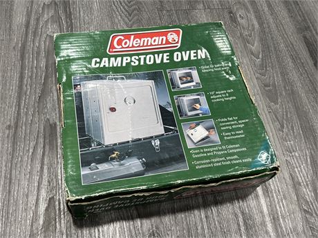 VINTAGE COLEMAN CAMPSTOVE OVEN IN BOX