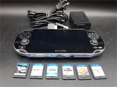 PS VITA CONSOLE WITH GAMES - EXCELLENT CONDITION