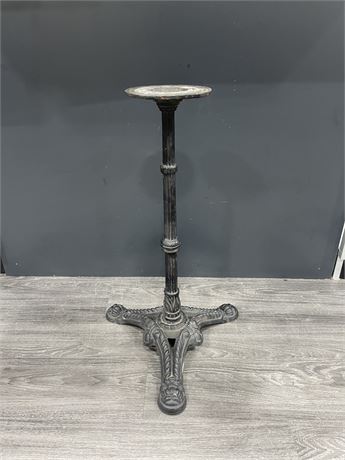 HEAVY CAST IRON CANDLE HOLDER - 27” TALL