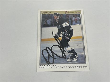 OPC ROB BLAKE SIGNED ROOKIE CARD
