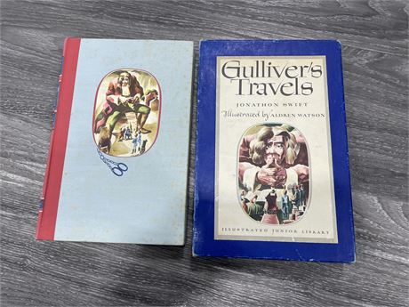 VINTAGE GULLIVER TRAVELS HARDCOVER BOOK W/ COVER