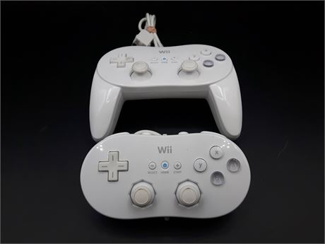 WII CLASSIC & CLASSIC PRO CONTROLLERS - VERY GOOD CONDITION
