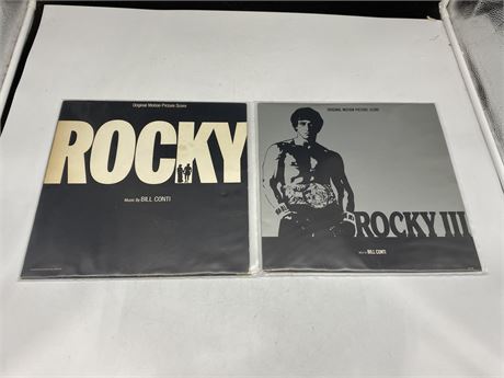 2 ROCKY SOUNDTRACKS - EXCELLENT (E)