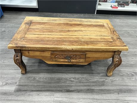VINTAGE MEXICAN COFFEE TABLE (39”x23”x16”)